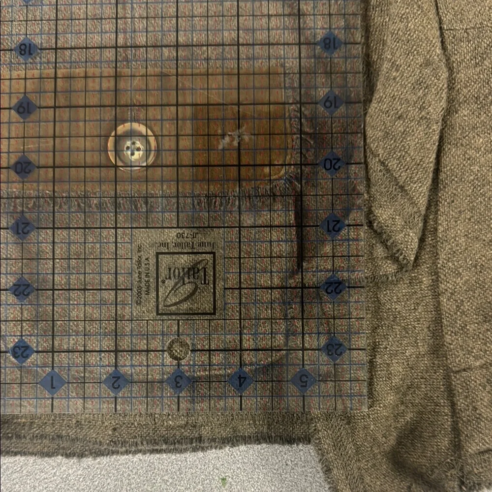 CaBi Brown Ruffle Front Wool Blazer - Picture 9 of 10